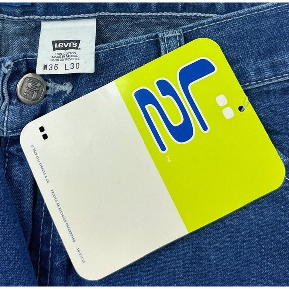 Levis L2 Hammer Loop Carpenter Loose Jeans Mens 36x30 Blue Retro Y2K Deadstock - Picture 5 of 10